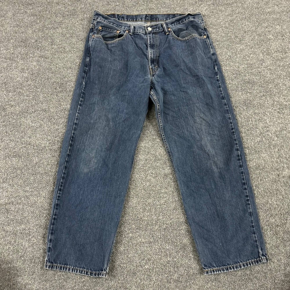 Levi's Jeans Mens Size 38x30 Blue 550 Relaxed Fit Cotton Denim Baggy Tapered Leg